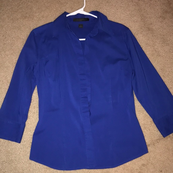 Express Tops - Blue Button Down Shirt